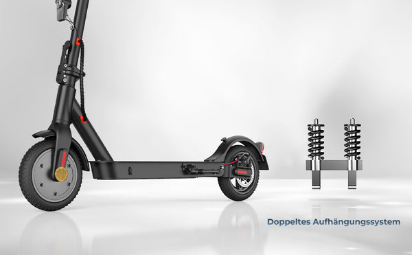 Die stoßdämpfende funktion des iScooter E-Scooter